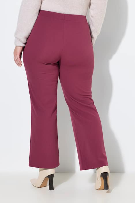 Jerseybukser, lige ben, elastisk linning, pynteknapper