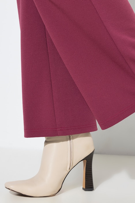 Jerseybukser, lige ben, elastisk linning, pynteknapper