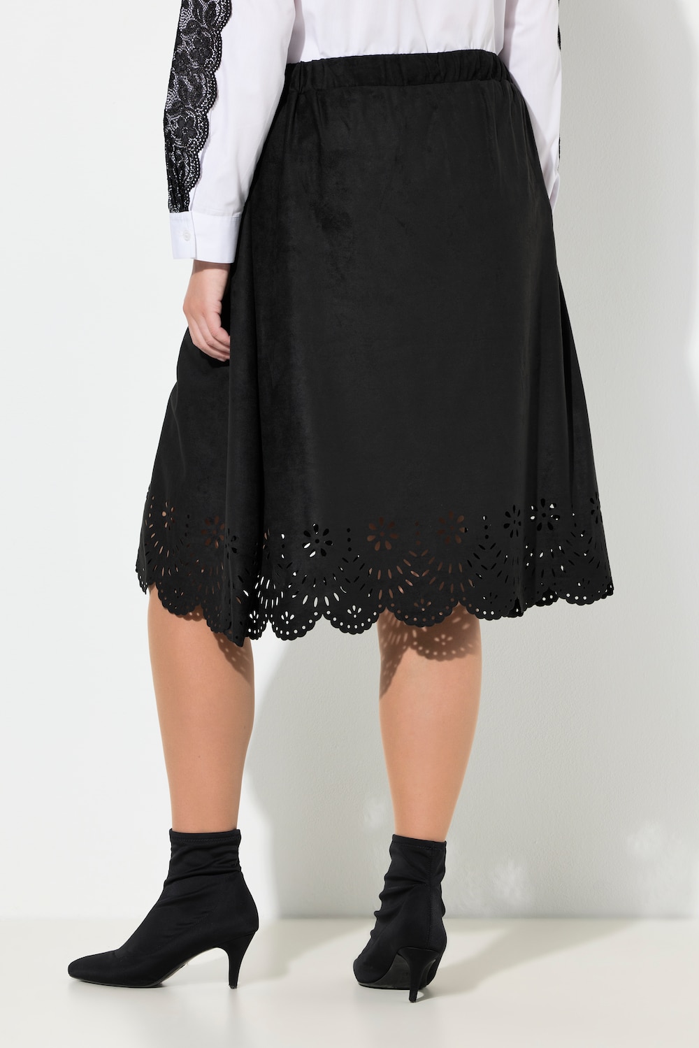 Jupe En Cuir Noir Souple LOLA - Taille 40, Occasion En Super état