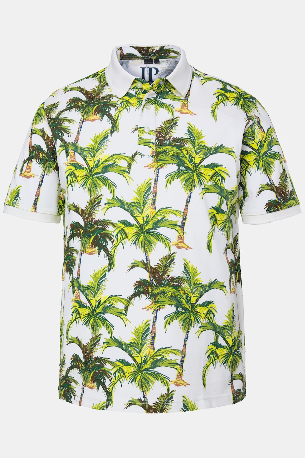 Polo JP 1880 en tissu piqué, manches courtes et imprimé all-over - jusqu'au 8 XL