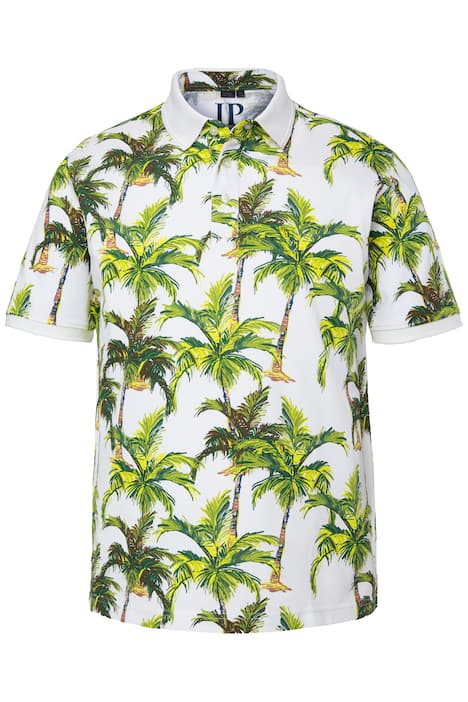 Polokošile s krátkým rukávem, piké materiál, celoplošný potisk, do velikosti 8XL