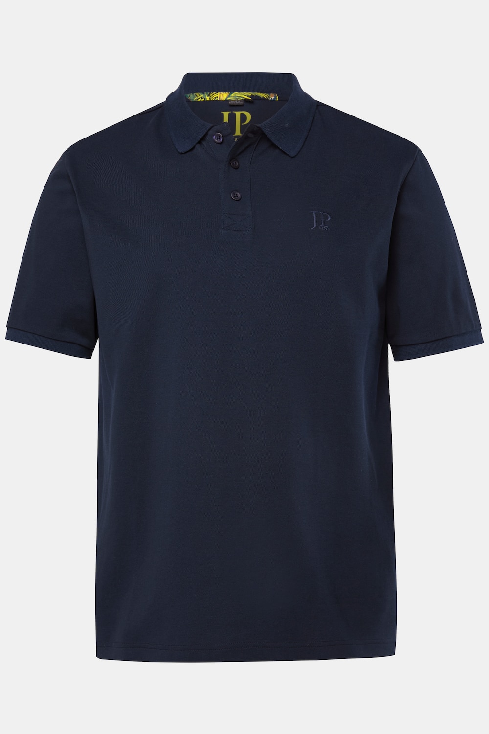Polo JP 1880 à manches courtes, tissu piqué, imprimé sur le pied de col - jusqu'au 8 XL