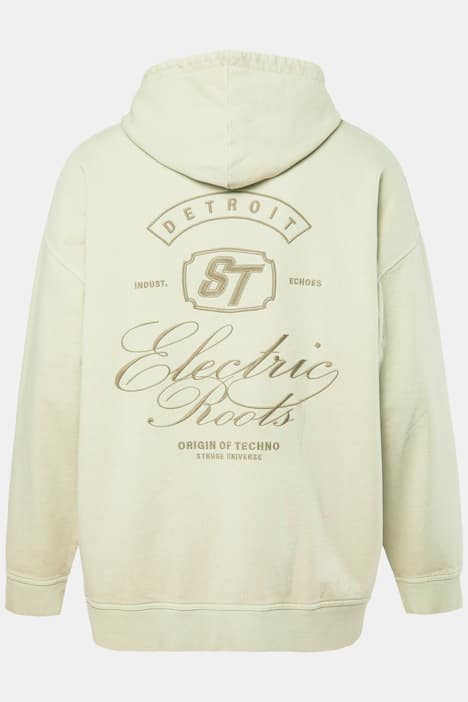 STHUGE Hoodie, oversized, Rücken-Print, Vintage Look, bis 8 XL