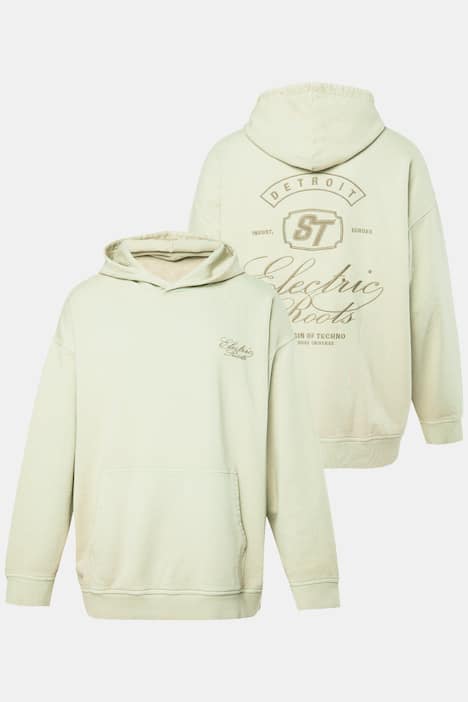 STHUGE Hoodie, oversized, Rücken-Print, Vintage Look, bis 8 XL