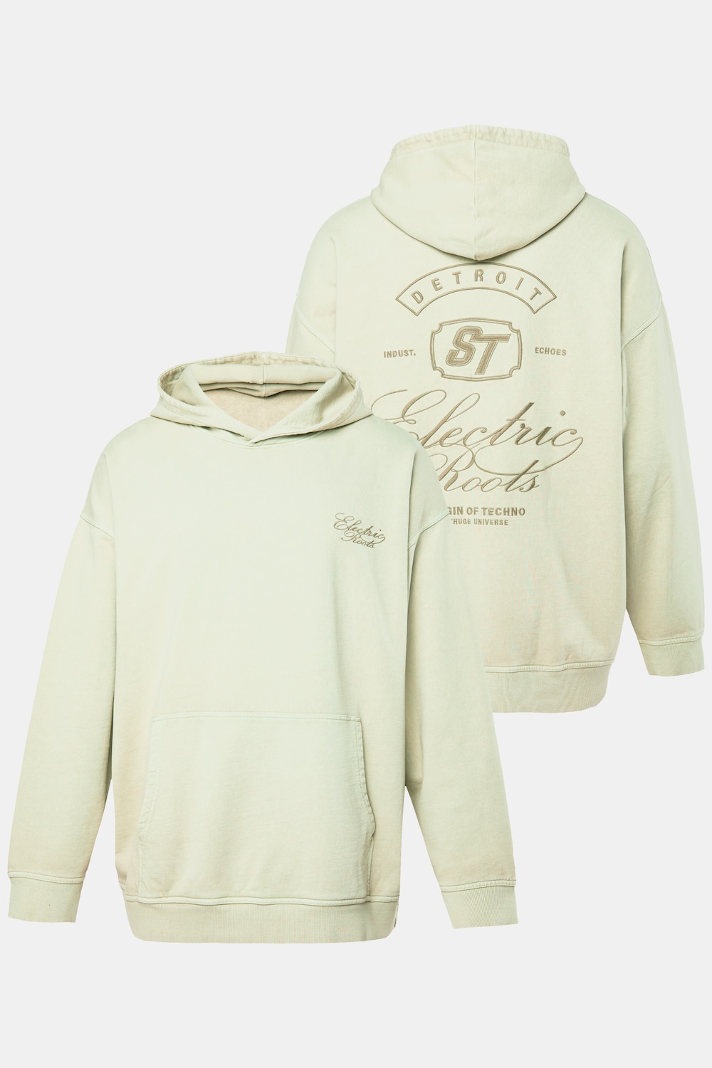 Hoodie, oversized, Rücken-Print, Vintage Look, bis 8 XL