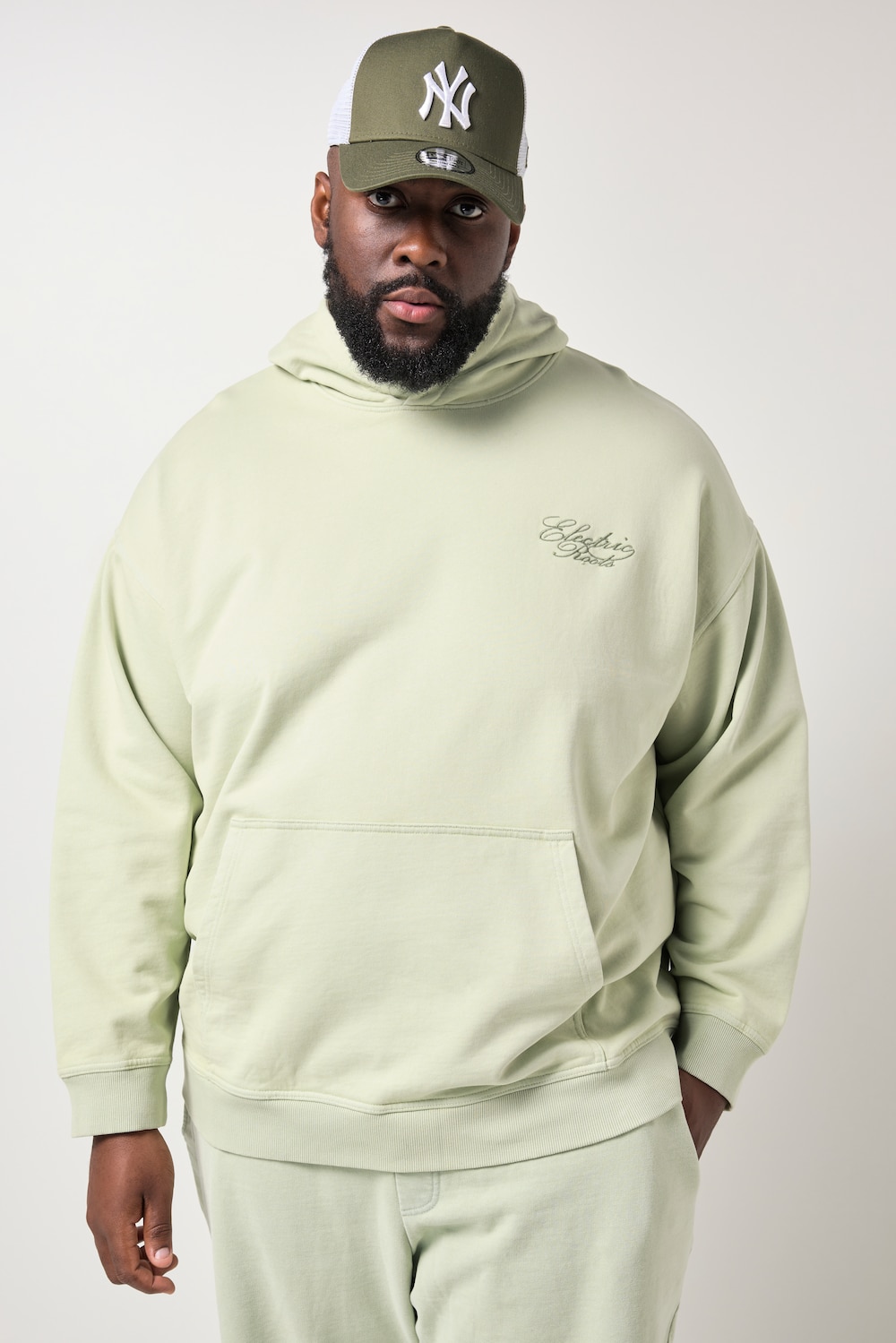 STHUGE Hoodie, oversized, Rücken-Print, Vintage Look, bis 8 XL