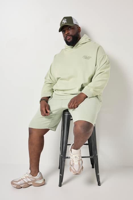 STHUGE Hoodie, oversized, Rücken-Print, Vintage Look, bis 8 XL