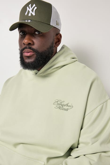 STHUGE Hoodie, oversized, Rücken-Print, Vintage Look, bis 8 XL