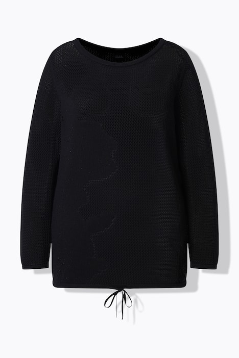 Neulepusero, venepääntie, nauha helmassa, pitkät hihat