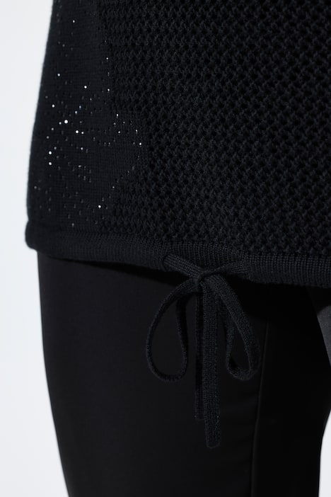 Neulepusero, venepääntie, nauha helmassa, pitkät hihat