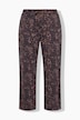 Pantalon Rose en molleton, motif léopard, jambe large et taille élastique
