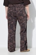 Pantalon Rose en molleton, motif léopard, jambe large et taille élastique