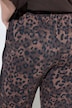 Pantalon Rose en molleton, motif léopard, jambe large et taille élastique