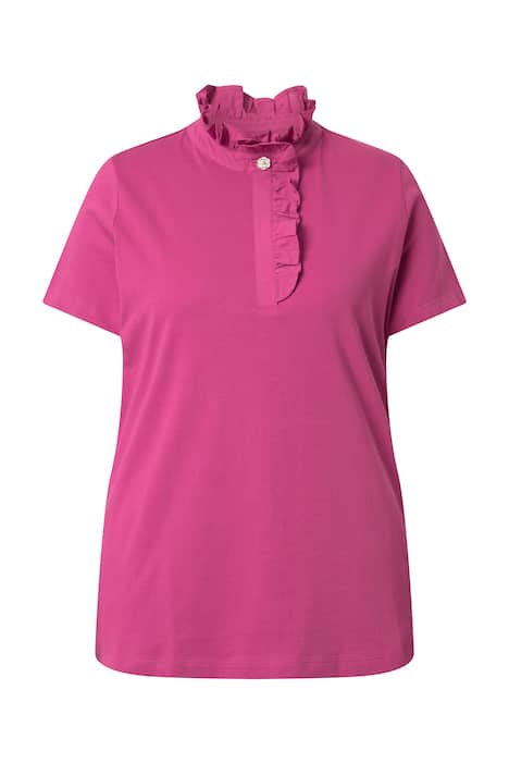 Tričko, volány, klasický střih, polo rukávy