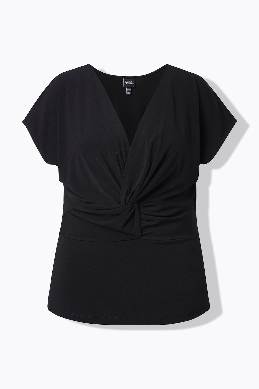 Stora storlekar Topp, Dam, svart, storlek: 50/52, Polyester, Ulla Popken