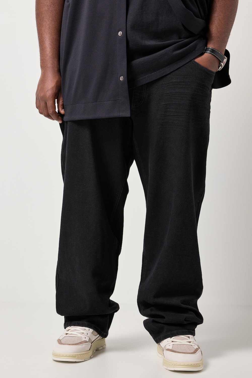 STHUGE Jeans, 5-Pocket, Baggy Fit, bis Gr. 72