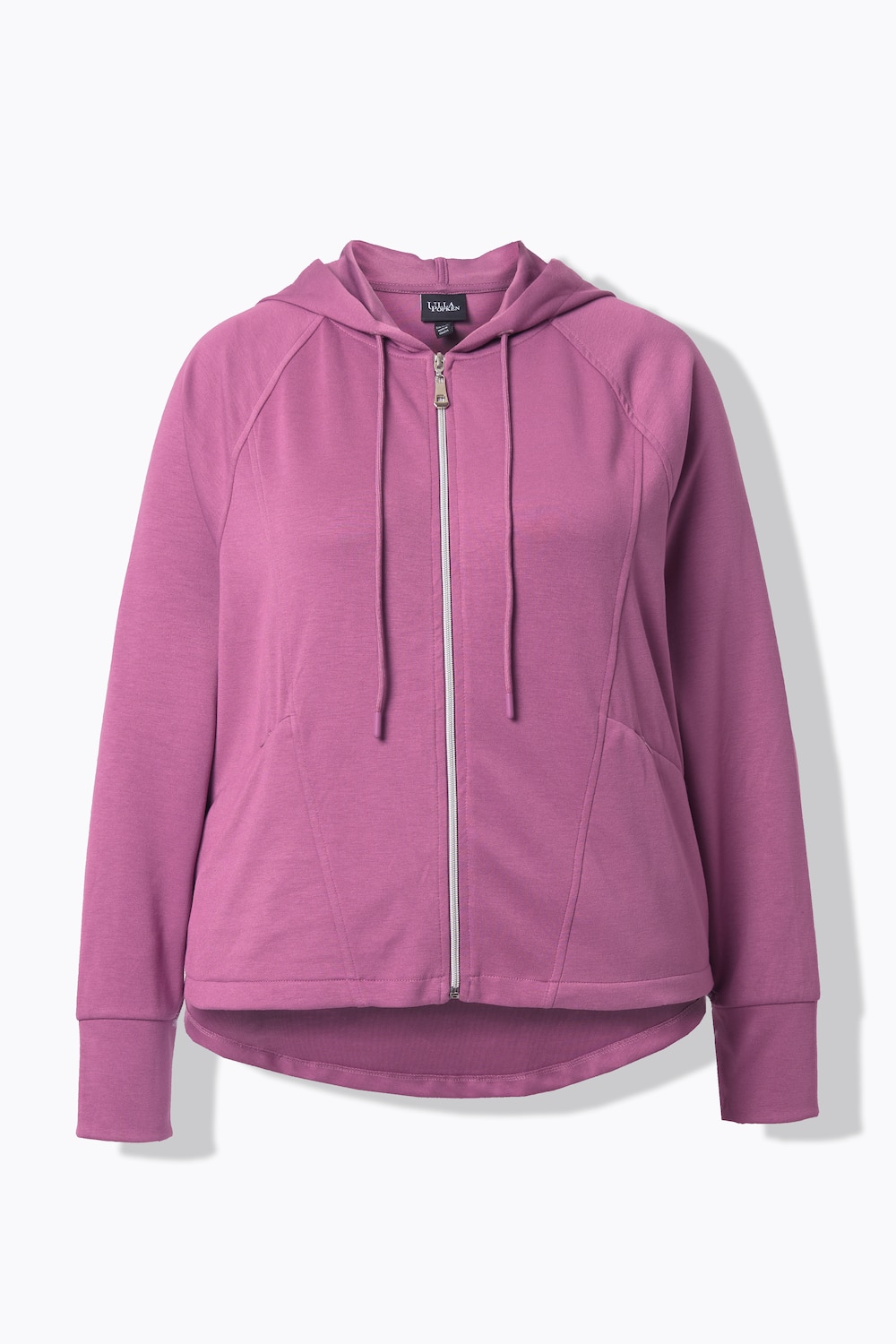 Stora storlekar mjukisjacka, Dam, lila, storlek: 42/44, Viskos/Polyester, Ulla Popken