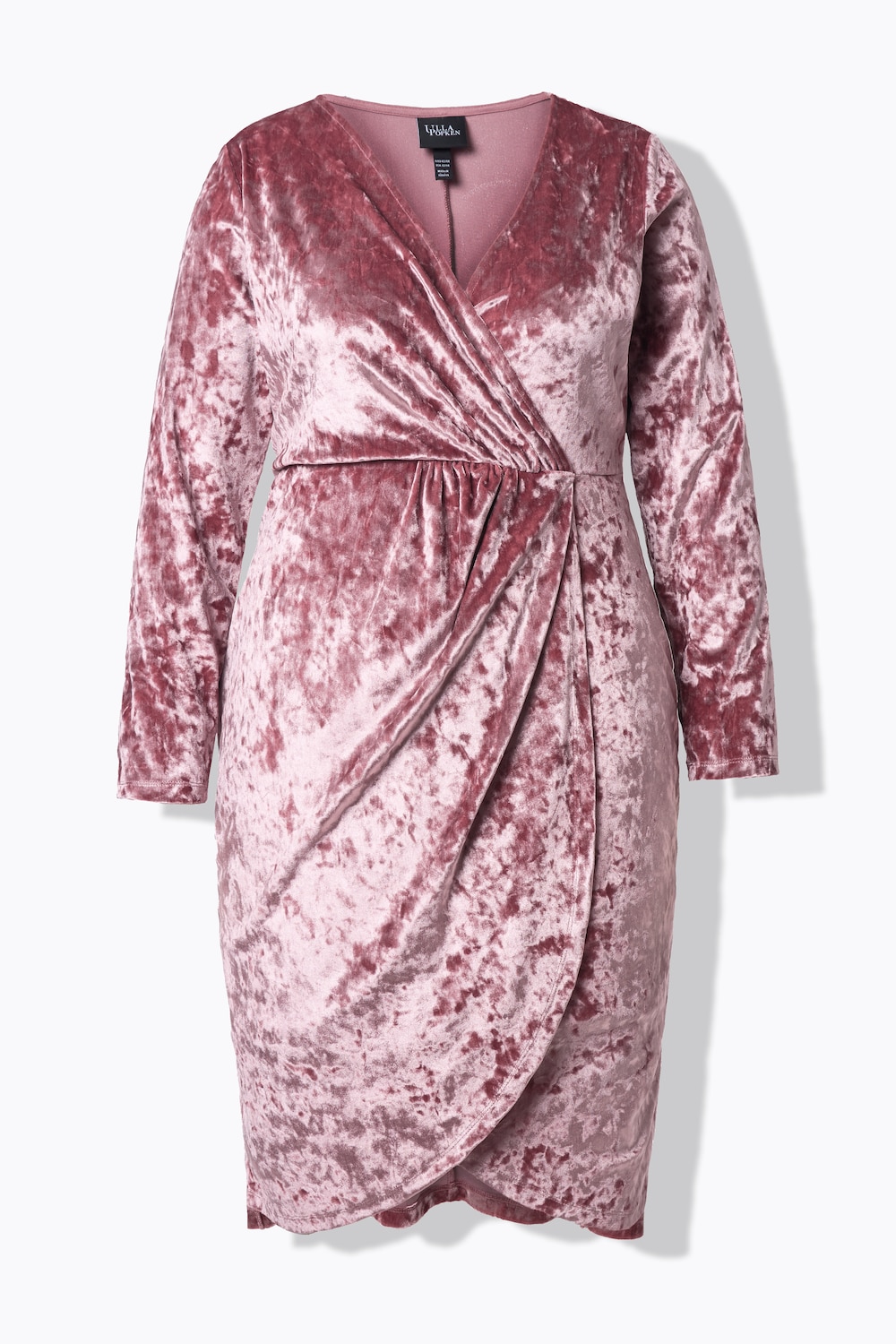 Stora storlekar midiklänning, Dam, rosa, storlek: 48, Polyester, Ulla Popken