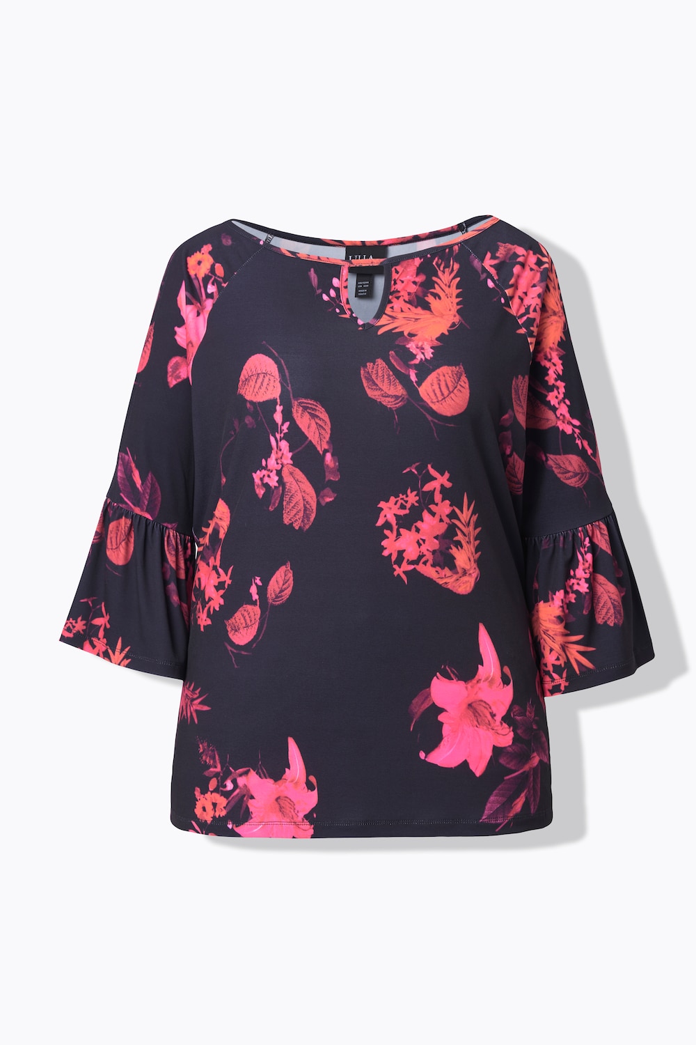 Stora storlekar Topp, Dam, svart, storlek: 54/56, Polyester, Ulla Popken