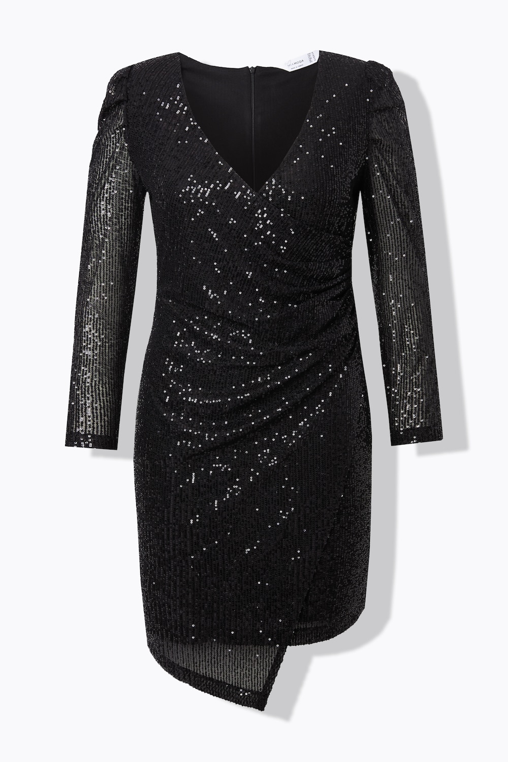 Stora storlekar Klänning, Dam, svart, storlek: 58, Polyester, Mia Moda