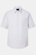 geruit overhemd van linnenmix, korte mouwen, verborgen buttondown kraag, Modern Fit, tot 8XL