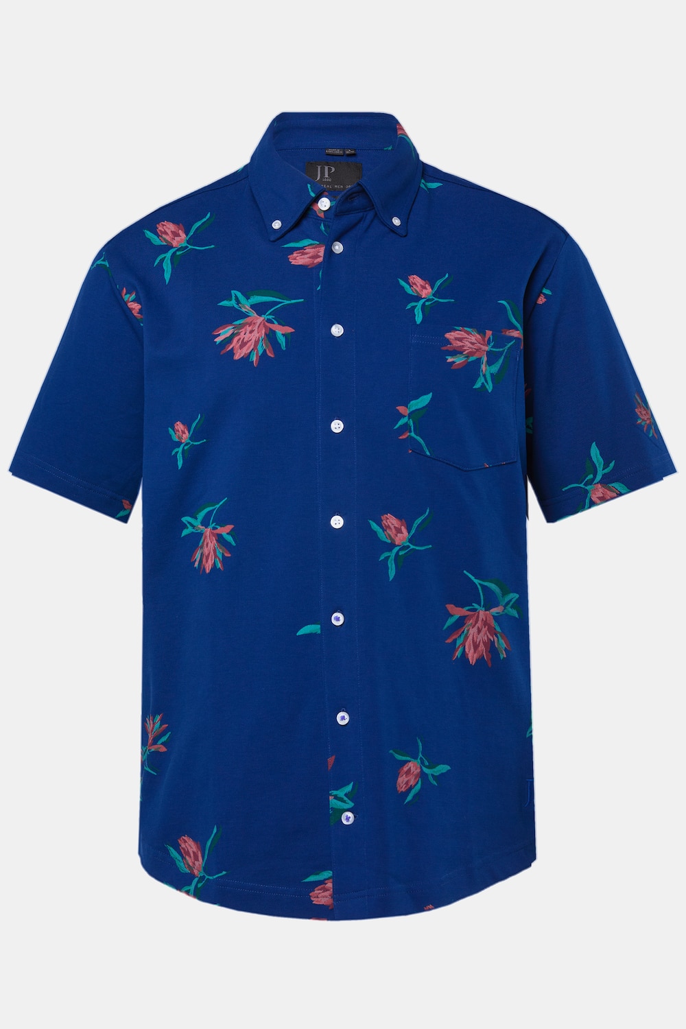 JP1880 Piquéhemd, Halbarm, Buttondown-Kragen, Modern Fit, bis 8 XL