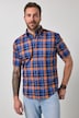 geruit overhemd, korte mouw, buttondown-kraag, modern fit, tot 8XL