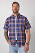 geruit overhemd, korte mouw, buttondown-kraag, modern fit, tot 8XL