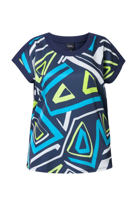 Tričko, grafický potisk, větší velikost, kulatý výstřih, polo rukávy