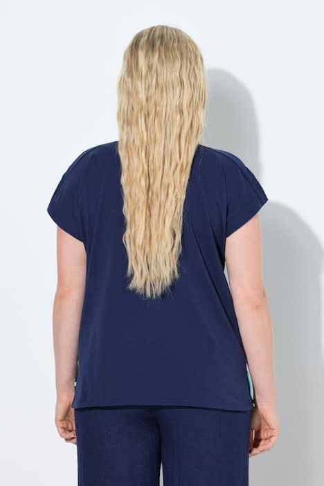 T-Shirt, grafischer Druck, Oversized, Rundhals, Halbarm