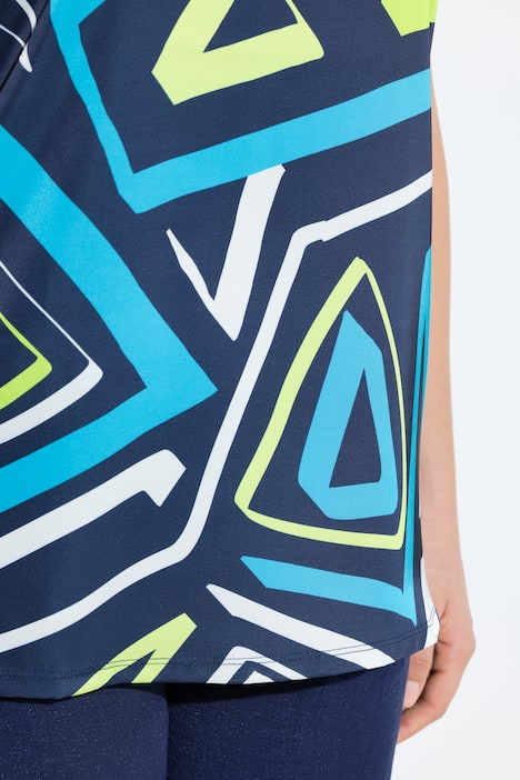 T-Shirt, grafischer Druck, Oversized, Rundhals, Halbarm