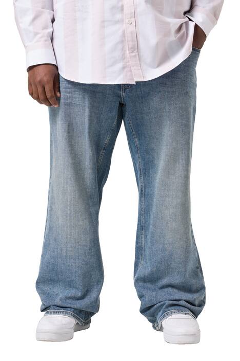 Džíny STHUGE, do zvonu, 5 kapes, vintage vzhled, do velikosti 72