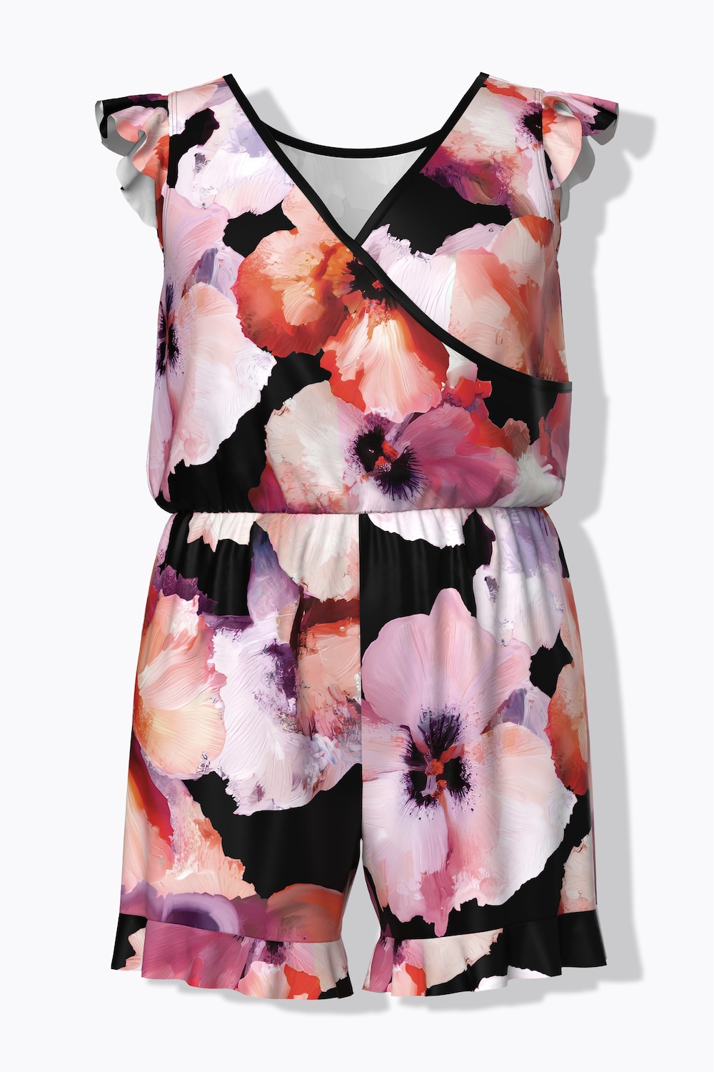 Badekleid, Blüten, Rüschen, Softcups