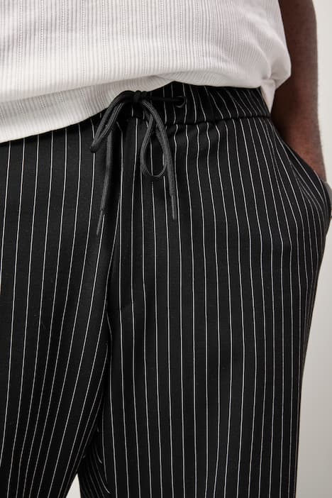 STHUGE Sweat-Bermuda, Interlock-Qualität, Nadelstreifen, Loose Fit, bis Gr. 72