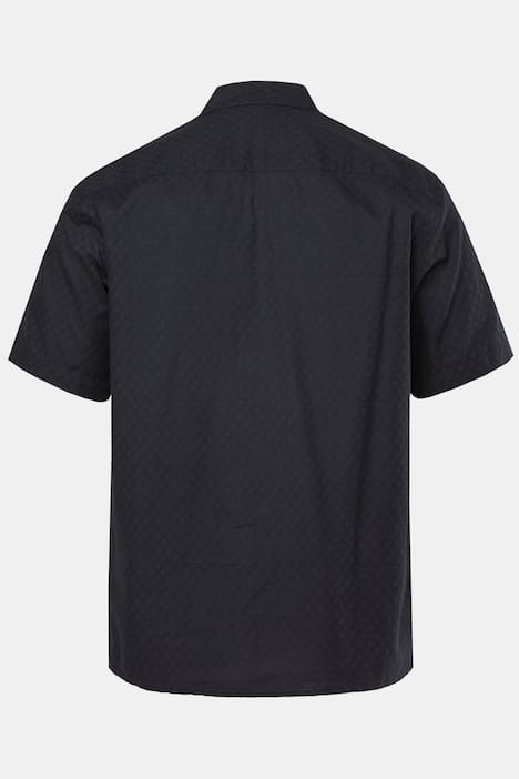 STHUGE Hemd, Halbarm, Kuba-Kragen, Struktur, kastiger Fit, bis 8 XL