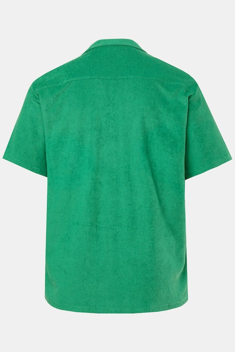 Koszula STHUGE, rękaw 1/2, kubański kołnierzyk, frotte, pudełkowy krój, do rozm. 8 XL