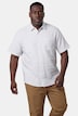 Leinenmix-Streifenhemd, Halbarm, Boxy Fit, Kentkragen, bis 8 XL