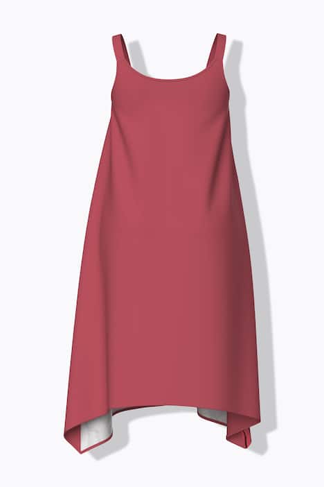 Kjole, feriemotiv, A-linje, V-hals, ermeløs