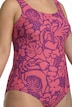 Badeanzug, Blüten, ohne Softcups, Rundhalsausschnitt