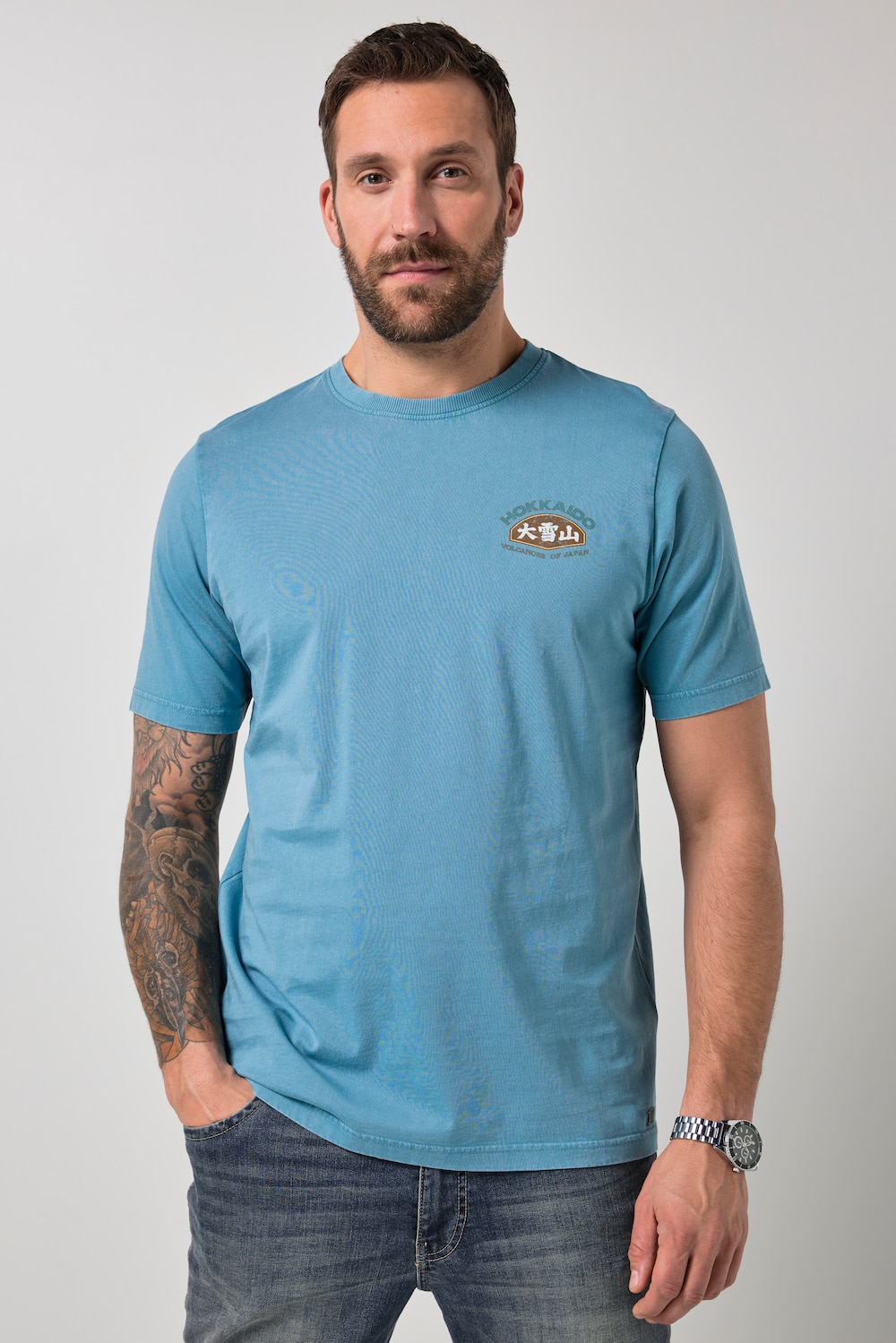 JP1880 T-Shirt, Halbarm, Prints, bis 8 XL