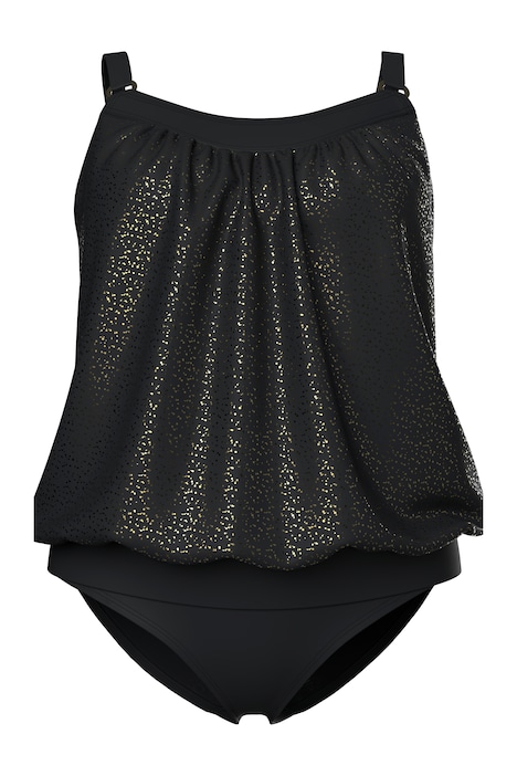 Tankini, kovový efekt, elastický lem, měkké košíčky