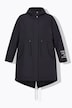 Parka, A-Linie, Statement-Stickerei, Kapuze