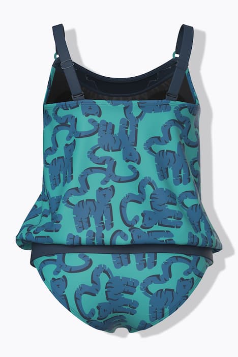 Tankini, koty, miękkie miseczki, elastyczny dół, regulowane ramiączka