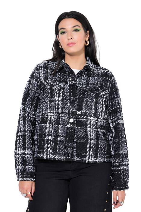 Bunda, Boxy střih, buklé, třpytivý efekt