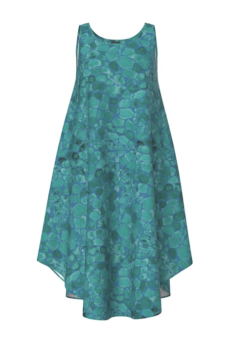 Midi šaty, áčkový střih, kulatý výstřih, bez rukávů