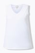 Top, classic, V-udskæring, ærmeløs, økologisk bomuld