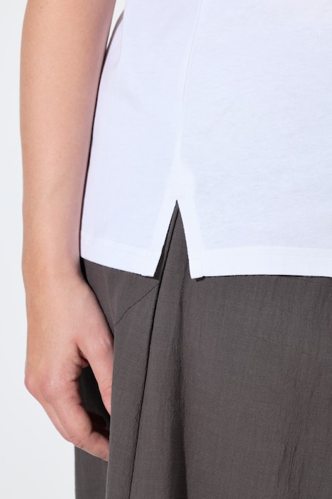 Top, classic, V-udskæring, ærmeløs, økologisk bomuld