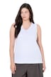 Top, Classic, výstřih do V, bez rukávů, biobavlna