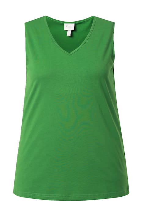 Top, Classic, výstřih do V, bez rukávů, biobavlna