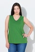 Top smanicato dalla vestibilità classica in cotone biologico con scollo a V